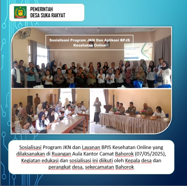 Kasi Pelayanan Suka Rakyat Mengikuti Kegiatan Sosialisasi Program JKN Dan Aplikasi BPJS Kesehatan Online