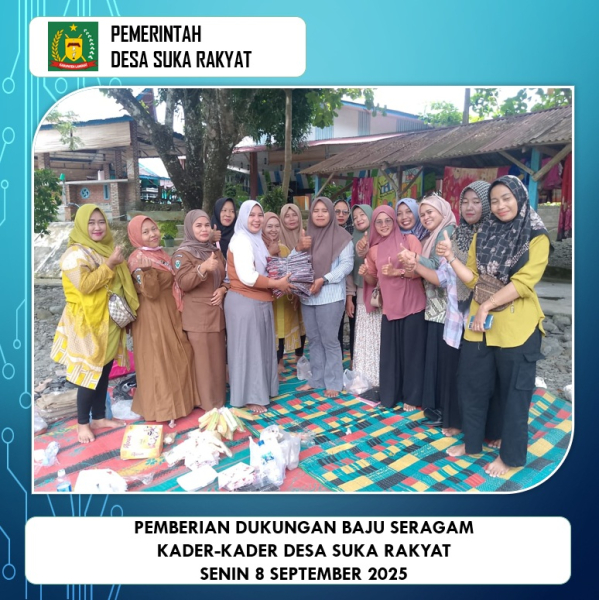 Penyerahan Seragam Kader Posyandu Balita,Lansia,Posbindu dan KPM