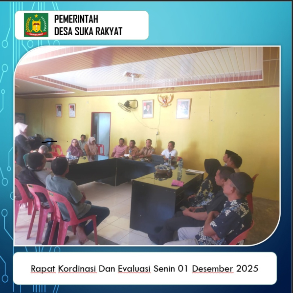 Rapat kordinasi dan Evaluasi Senin 01,12,2025