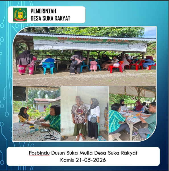 Posbindu Dusun Suka Mulia,Desa Suka Rakyat Kamis 21  Mei 2026