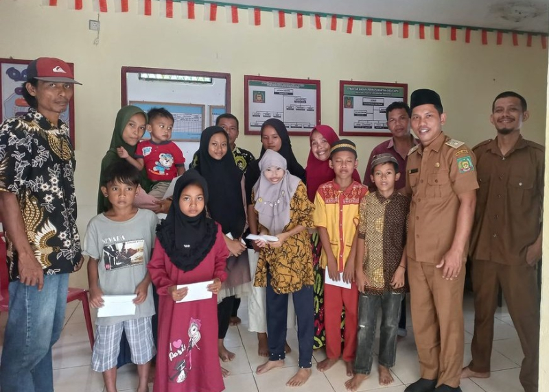 Santunan 20 Orang Anak Yatim, Piatu dan Difable Desa Suka Rakyat