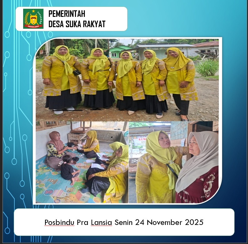 Posbindu Pra Lansia Senin 24 November 2025
